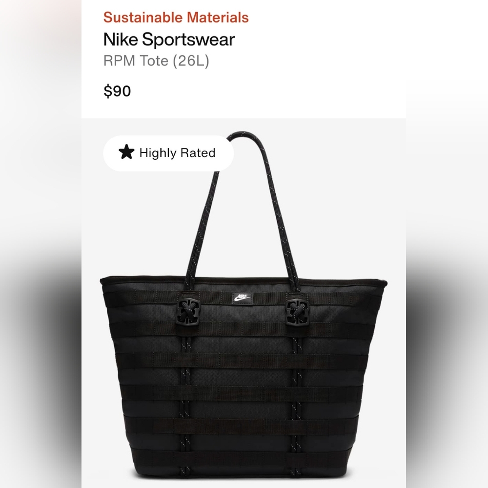 Nike Black RPM Tote Bag